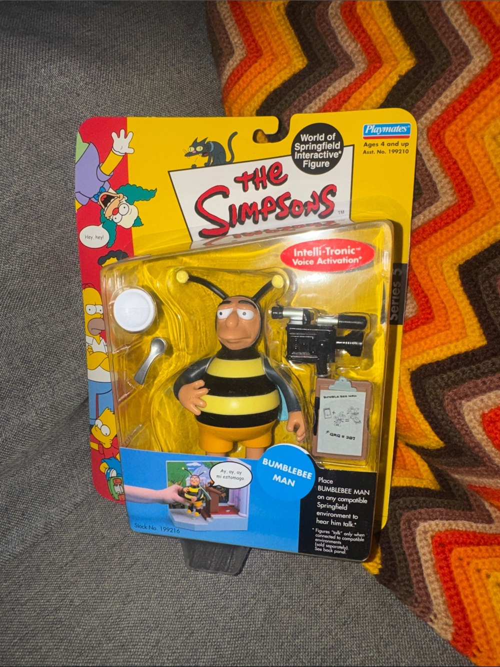 VTG Simpsons World of Springfield BUMBLEBEE MAN Series 5 - NEW NIB